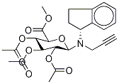 Rasagiline tri-O-Acetyl-N-β-D-glucuronide Methyl Ester 구조식 이미지