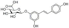 trans-Resveratrol-13C6 3-O-β-D-Glucuronide 구조식 이미지