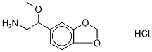 β-Methoxy-d3 HoMopiperonylaMine Hydrochloride Structure