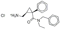 rac N-Desethyl N-Benzyl Milnacipran Chloride Structure