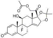 14,15-Dehydro 21-Acetyloxy TriaMcinolone Acetonide 구조식 이미지