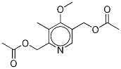 2,5-Bis[(acetyloxy)Methyl-4-Methoxy-3-Methylpyridine Structure
