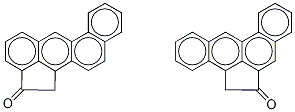 Benz[j]aceanthrylen-2(1H)-one and Benz[e]aceanthrylen-6(5H)-one 구조식 이미지