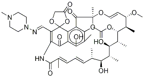 3-[(4-Methyl-1-piperazinylliMino)Methyl] RifaMycin O 구조식 이미지