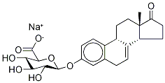 17-Oxoestra-1,3,5(10),7-tetraen-3-yl-d4 β-D-Glucopyranosiduronic Acid MonosodiuM Salt Structure