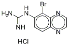 N-(5-Bromo-6-quinoxalinyl)quanidine Hydrochloride  Structure