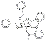 1-O-Acetyl-2-O-benzoyl-3,4,6-O-tribenzyl-D-galactopyranoside 구조식 이미지