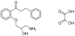 N-Depropyl Propafenone-D5 Oxalate Salt 구조식 이미지