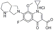 rac cis Moxifloxacin-D4, Hydrochloride Structure
