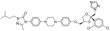 2-Desbutyl-2-isopentyl-5-methyl Itraconazole 구조식 이미지