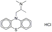 Promethazine-d6 Hydrochloride Salt Structure