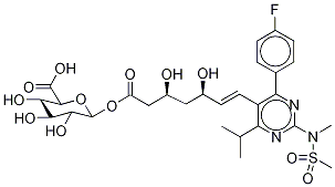 Rosuvastatin-d6 Acyl--D-glucuronide 구조식 이미지