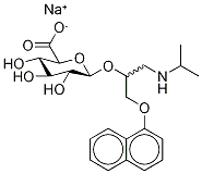 rac Propranolol-d7 -D-Glucuronide Sodium Salt Structure