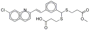 (E)-3-[[[(2-Carboxyethyl)thio][3-[2-(7-chloro-2-quinolinyl)ethenyl]phenyl]methyl]thio]propanoic Acid 1-Methyl Ester 구조식 이미지