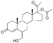 6(α/β)-Hydroxymethyl Megestrol Acetate (Megestrol Acetate Impurity)
(Mixture of Diastereomers) Structure