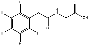 N-(Phenylacetyl-d5)glycine 구조식 이미지