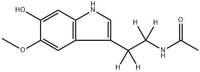 6-하이드록시멜라토닌-d4 구조식 이미지