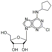 2-Chloro-N6-cyclopentyl-d4 Adenosine 구조식 이미지