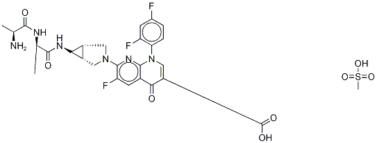 Alatrofloxacin-d4 Mesylate 구조식 이미지