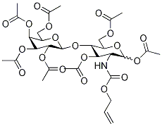 N-Allyloxycarbonyl Peracetyl β-LactosaMine 구조식 이미지