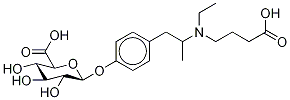 O-DesMethyl Mebeverine Acid O-β-D-Glucuronide 구조식 이미지