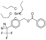4'-(3-TrifluoroMethyl-3H-diazirin-3-yl)-2'-tributylstannylbenzyl Benzoate 구조식 이미지