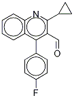 2-Cyclopropyl-4-(4-fluorophenyl)-3-quinoline-d5 3-Aldehyde Structure