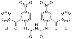 N,N'-BIs[2-(2-chlorobenzoyl)-4-nitrophenyl]iMidodicarbonic DiaMide
(ClonazepaM IMpurity) 구조식 이미지