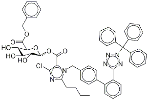 N-Trityl Losartan β-D-glucuronic Acid Methyl Ester
(N1, N2 Mixture) Structure