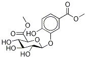 5-Carboxy-2-hydroxyphenyl β-D-Glucopyranosiduronic Acid DiMethyl Diester 구조식 이미지