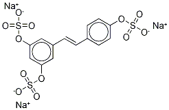 5-[(1E)-2-[4-(Sulfooxy)phenyl]ethenyl]- 구조식 이미지