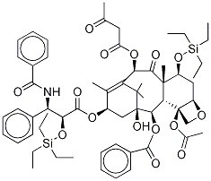 10-Acetoacetyl 2',7-Bis-O-(Triethylsilyl) Paclitaxel 구조식 이미지