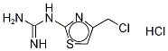 1-(4-Chloromethyl-2-thiazoyl)guanidine-13C3 Hydrochloride Salt Structure