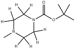 N-Boc-N-methylpiperazine-d8 구조식 이미지