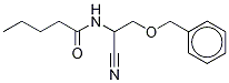 3-Benzyloxy-α-(N-butyryl-d3)-aminopropionitrile 구조식 이미지