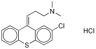 Chlorprothixene-d6 Hydrochloride 구조식 이미지