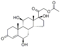 21-O-Acetyl 6α-Hydroxy Cortisol-d4 구조식 이미지