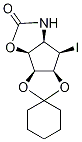 (1R,2R,3R)-(4S)-AMino-1,2,3-trihydroxy-(5R)-iodocyclopentane 3,4-CarbaMate 1,2-Cyclohexyl Ketal 구조식 이미지