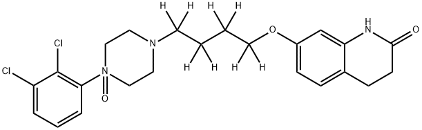 Aripiprazole-d8 N4-Oxide 구조식 이미지