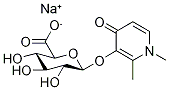 Deferiprone 3-O-β-D-Glucuronide SodiuM Salt 구조식 이미지
