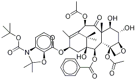 N-Desbenzoyl-N-tert-butoxycarbonyl-N,O-isopropylidene 6α-Hydroxy Paclitaxel 구조식 이미지