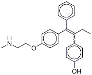 N-DesMethyl-4'-hydroxy TaMoxifen 
(E/Z Mixture) 구조식 이미지