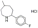 2-(4-Fluorophenyl)hexahydro-5-Methyl-1H-azepine Hydrochoride Structure