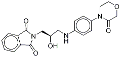 4-[((2R)-Hydroxy-3-phthaliMido)propylaMine]phenyl-3-Morpholinone-d4 구조식 이미지