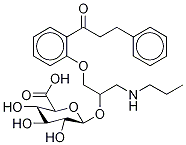 Propafenone β-D-Glucuronide 구조식 이미지