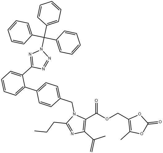 4-(1-Methylethenyl)-2-propyl-1-[[2'-[2-(triphenylMethyl)-2H-tetrazol-5-yl)[1,1'-biphenyl]-4-yl]Methyl]- Structure