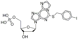 2-(Iodobenzyl)mercapto-1,N6-etheno-2’deoxy-AMP Structure