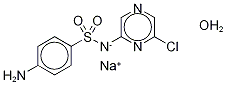 Sulfachloropyrazine sodium monohydrate 구조식 이미지