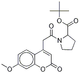 7-Methoxycoumarin-4-Acetyl-L-proline tert-Butyl Ester Structure