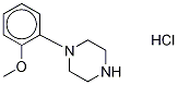 4-(2-Methoxyphenyl)piperazine-d8 Hydrochloride Structure